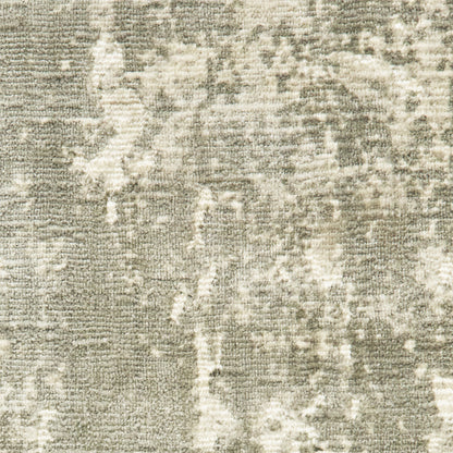 Formations Distressed Grey/ Ivory Abstract Cut Pile Rug