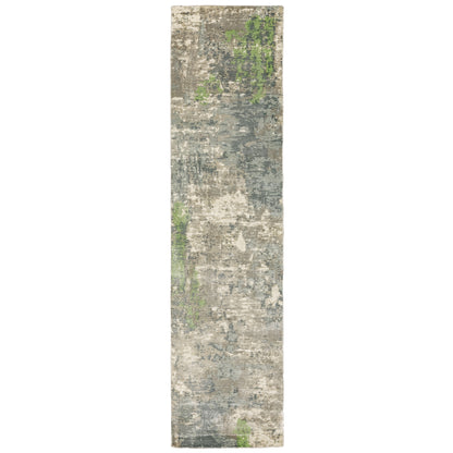 Formations 70007 Blue/ Green Distressed Abstract Rug