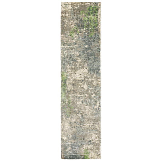 Formations 70007 Blue/ Green Distressed Abstract Rug