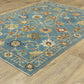 Francesca FR01E Blue Floral Rug