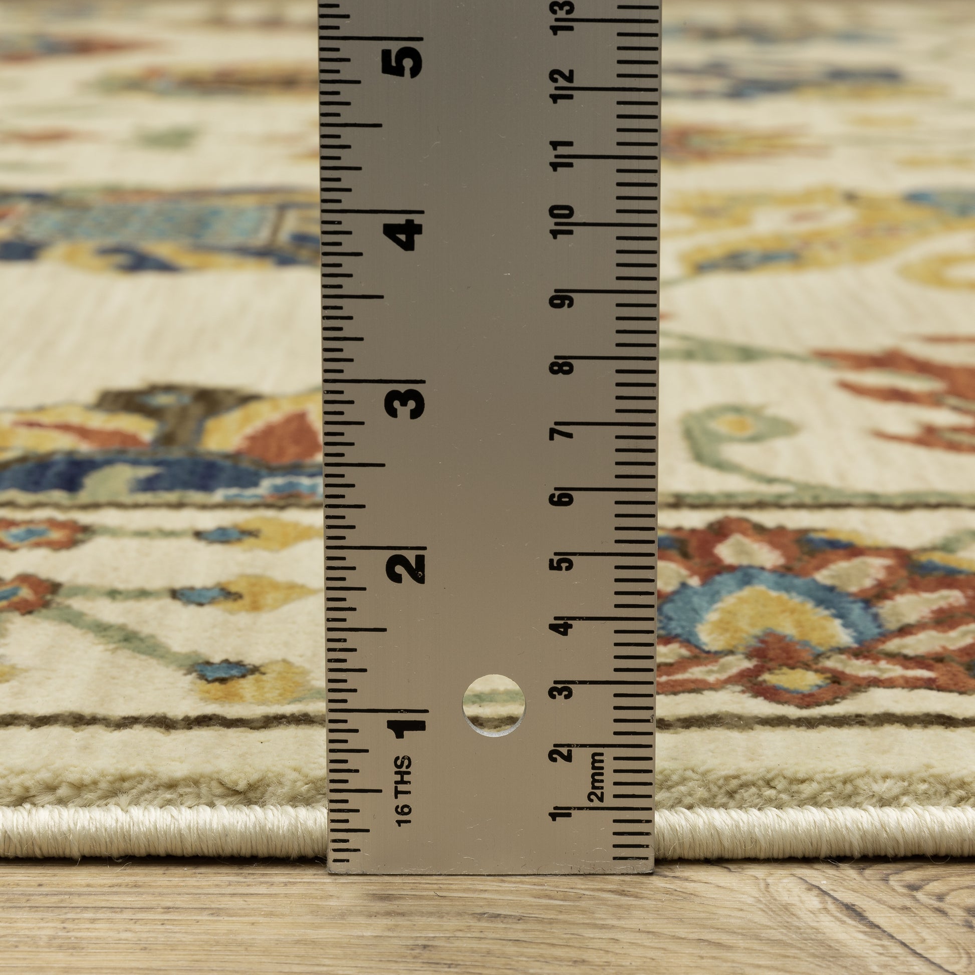 Francesca Floral Ivory/ Multi Oriental Cut Pile Rug