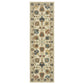 Francesca FR01G Ivory Floral Rug