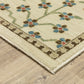 Francesca FR02M Ivory Floral Rug