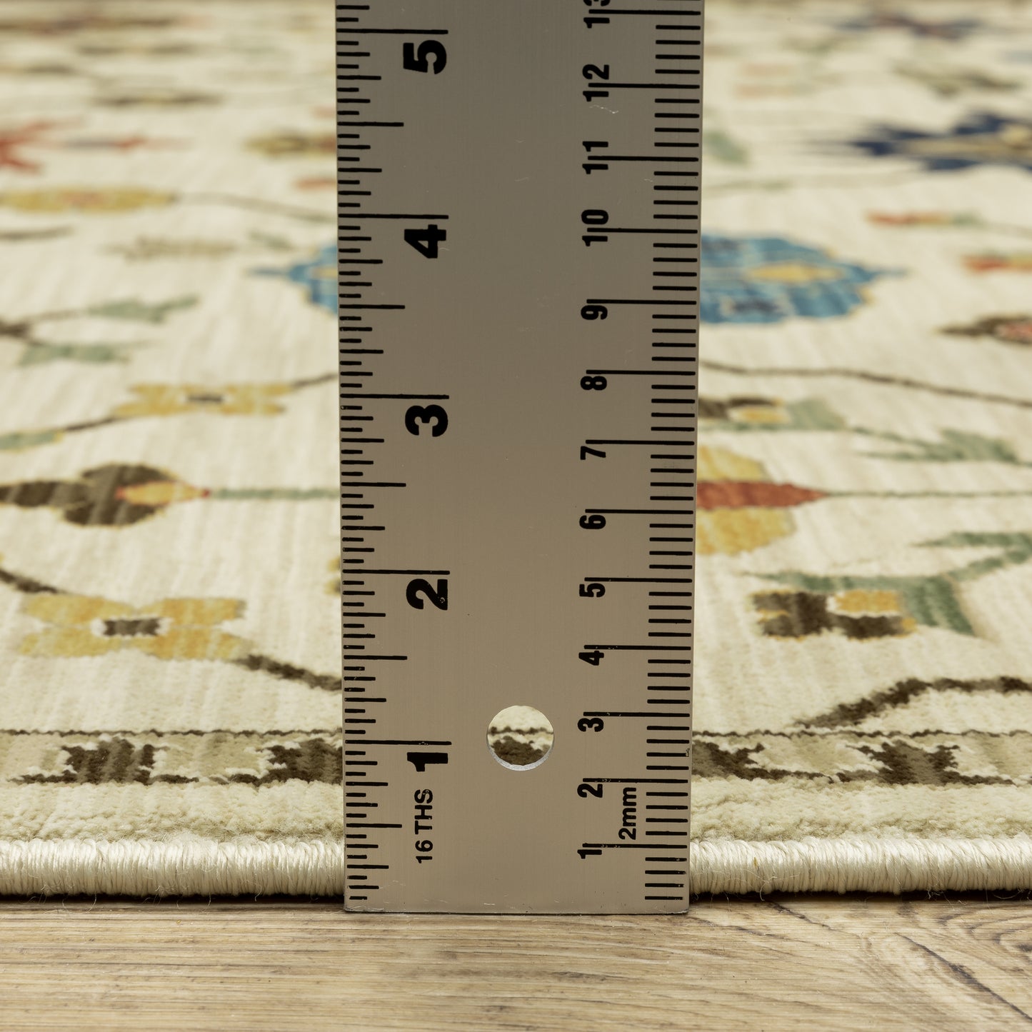 Francesca Floral Ivory/ Multi Oriental Cut Pile Rug