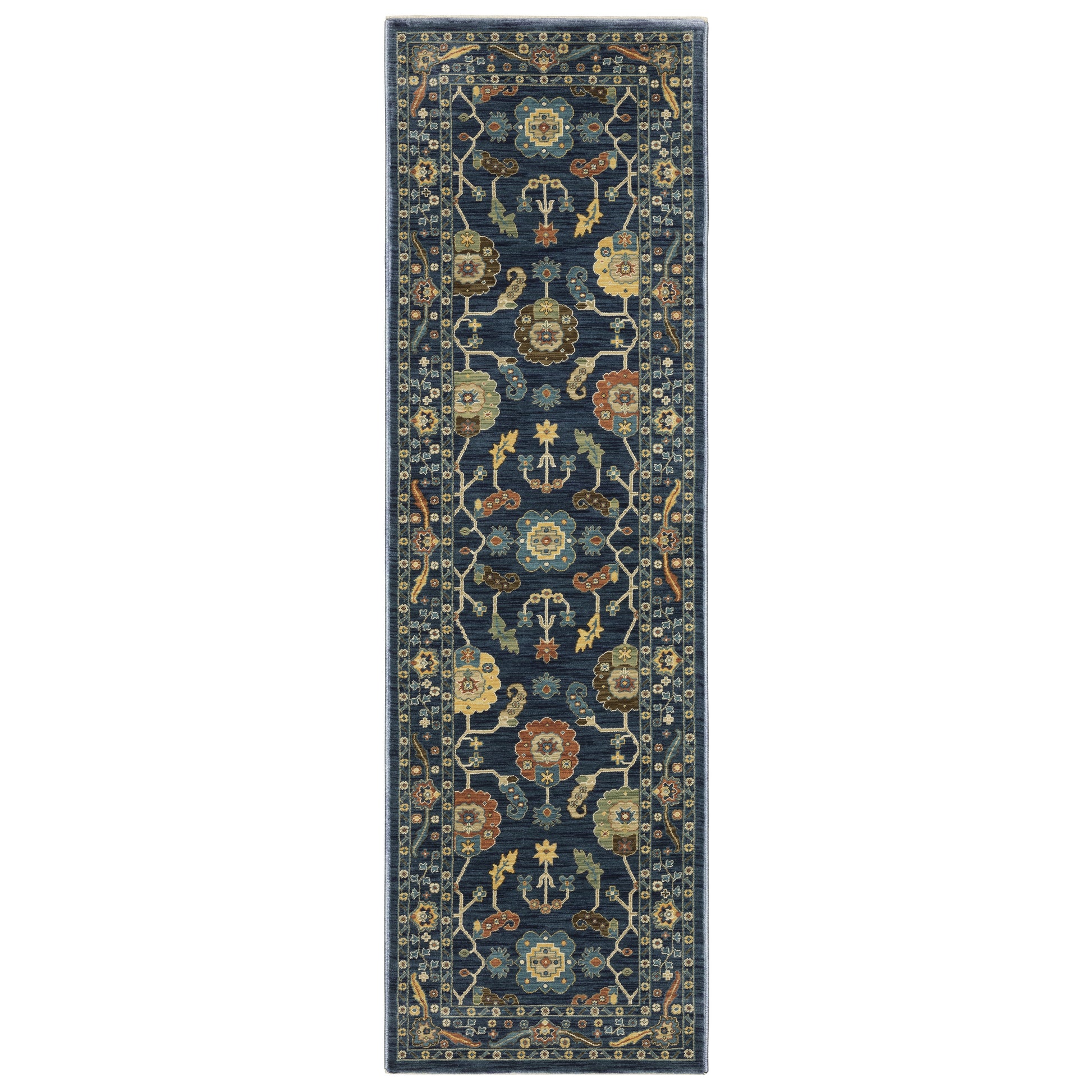 Francesca FR03F Blue Floral Rug