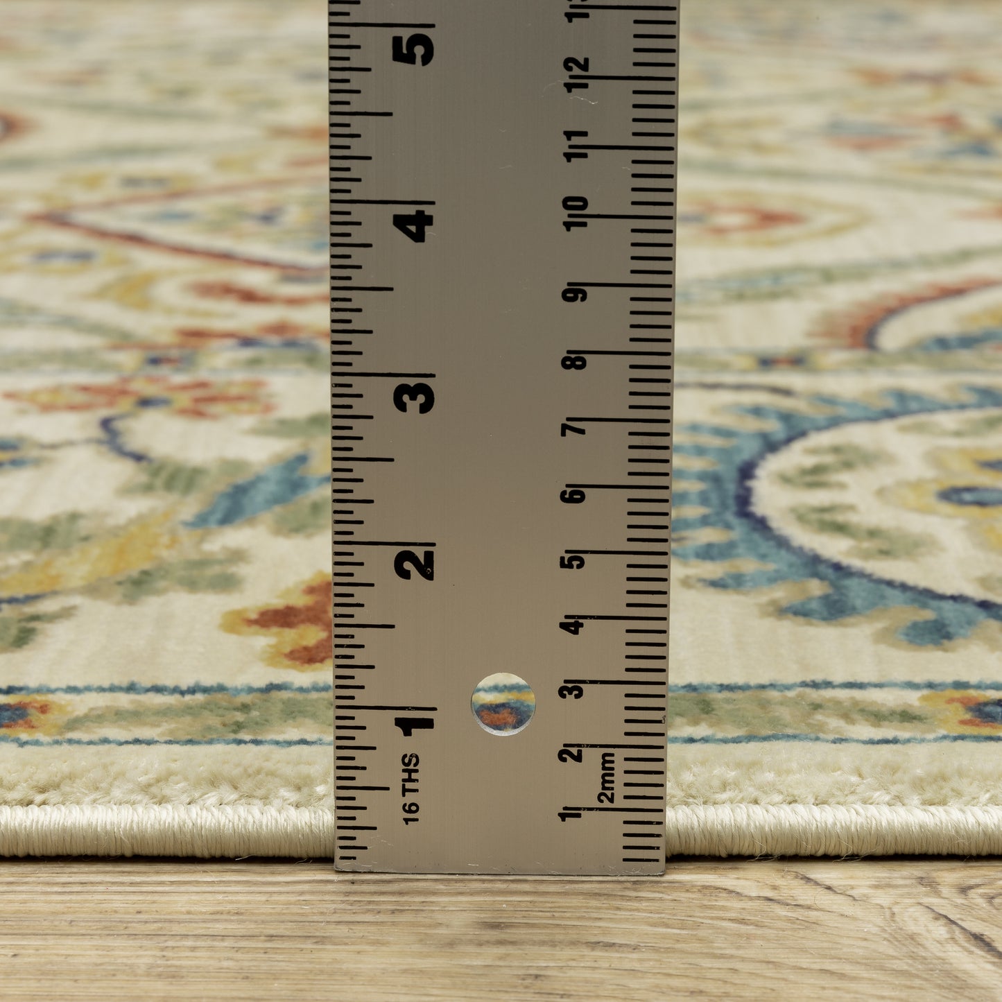 Francesca Floral Ivory/ Multi Oriental Cut Pile Rug
