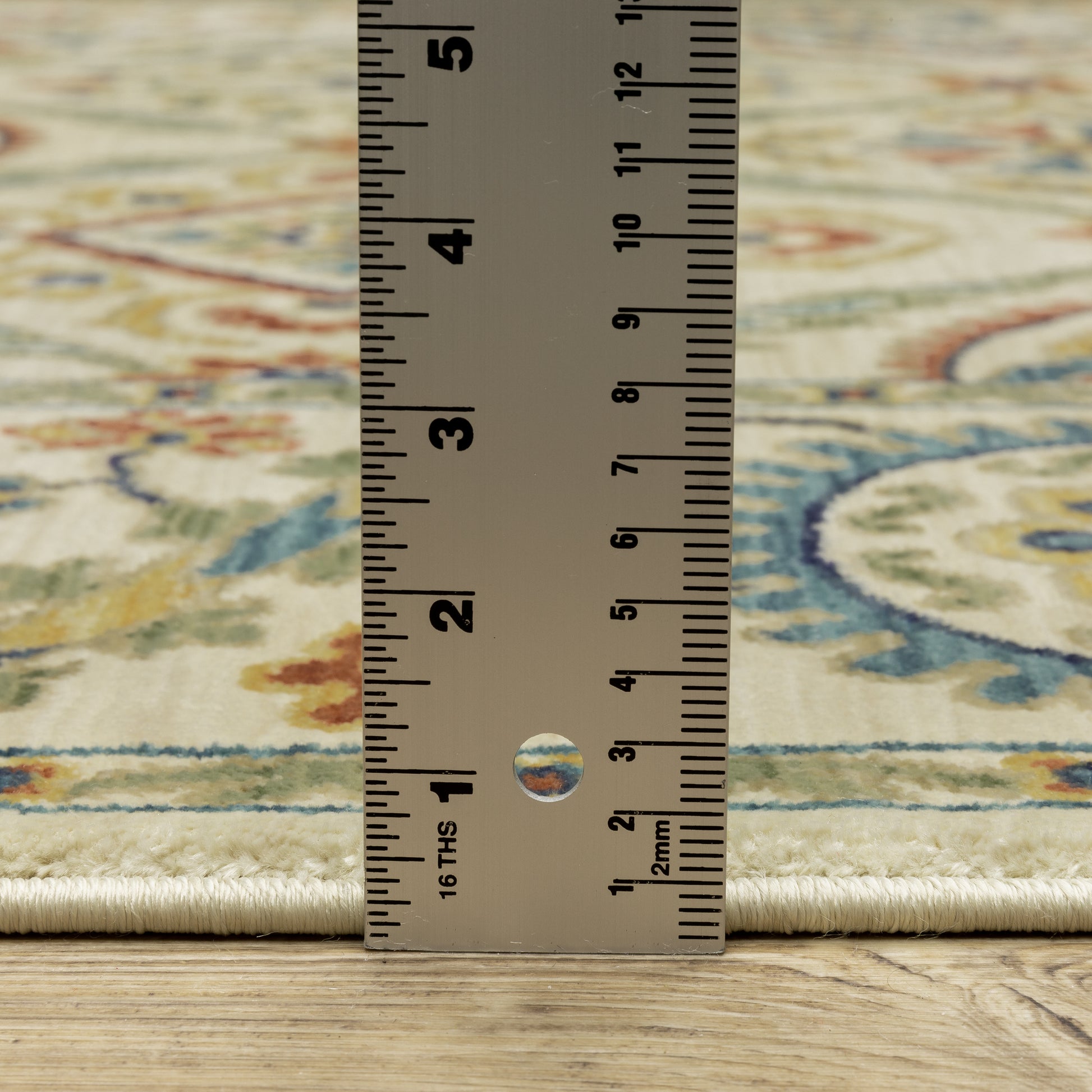 Francesca Floral Ivory/ Multi Oriental Cut Pile Rug
