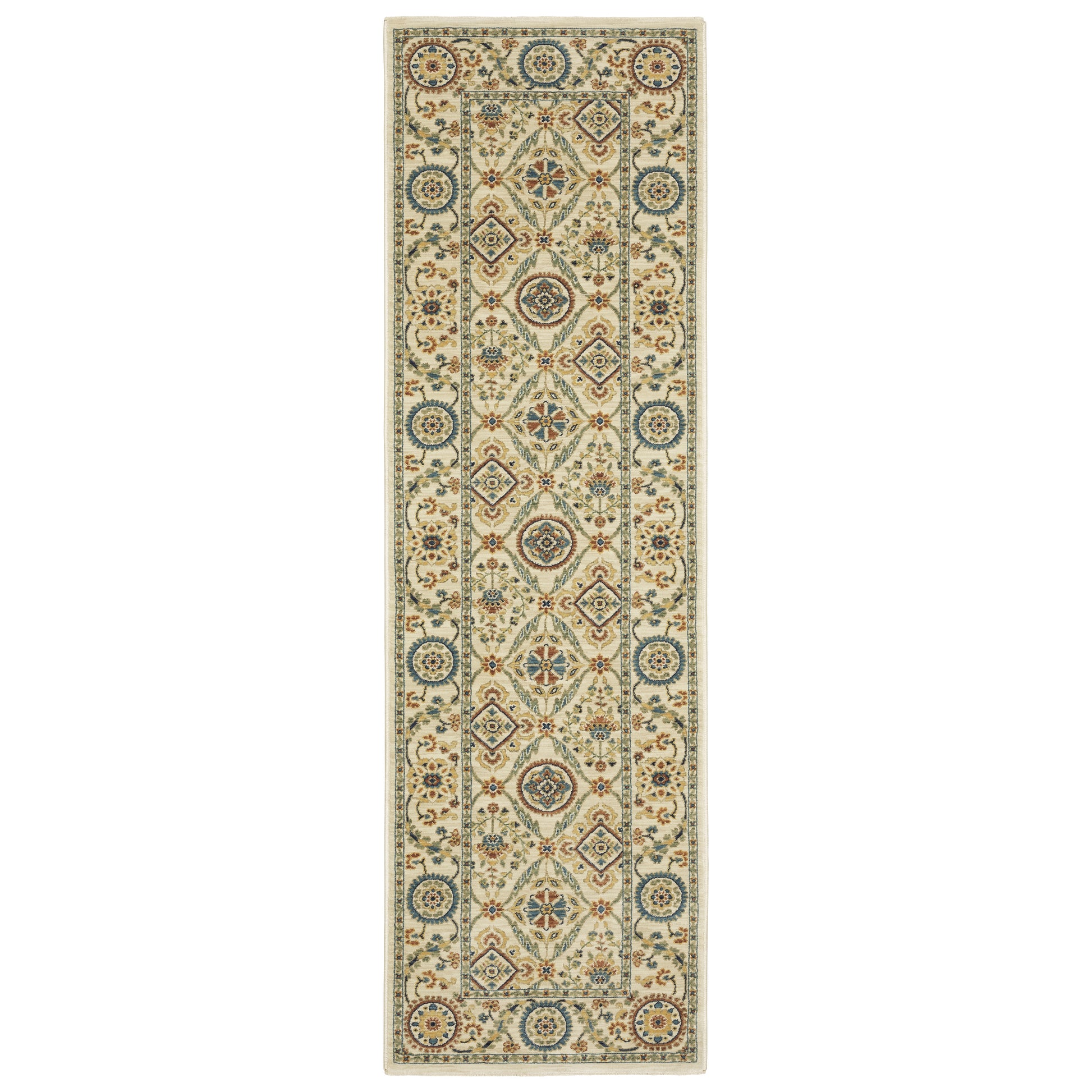 Francesca FR07A Ivory Floral Rug