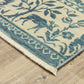 Francesca FR08H Blue Floral Rug