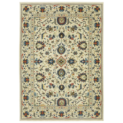 Francesca FR10A Ivory Floral Rug