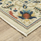 Francesca FR10A Ivory Floral Rug