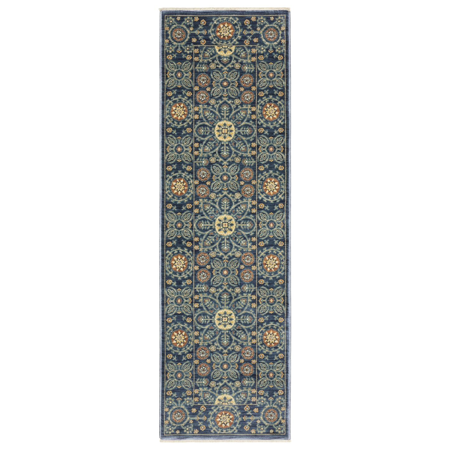 Francesca FR11B Blue Medallion Rug