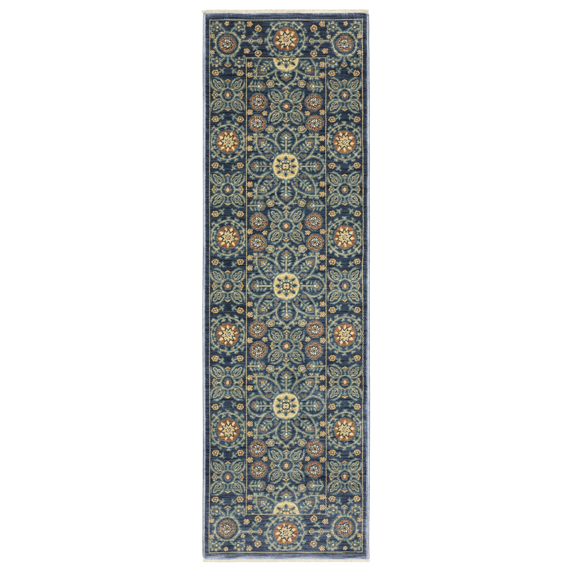 Francesca FR11B Blue Medallion Rug