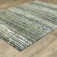Galileo GAL07 Green Distressed Rug