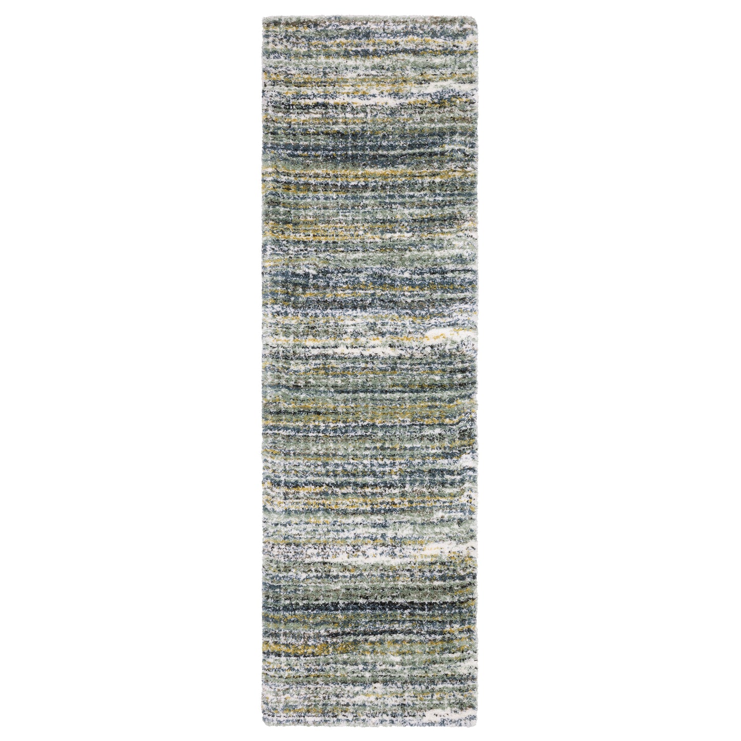 Galileo GAL07 Green Distressed Rug
