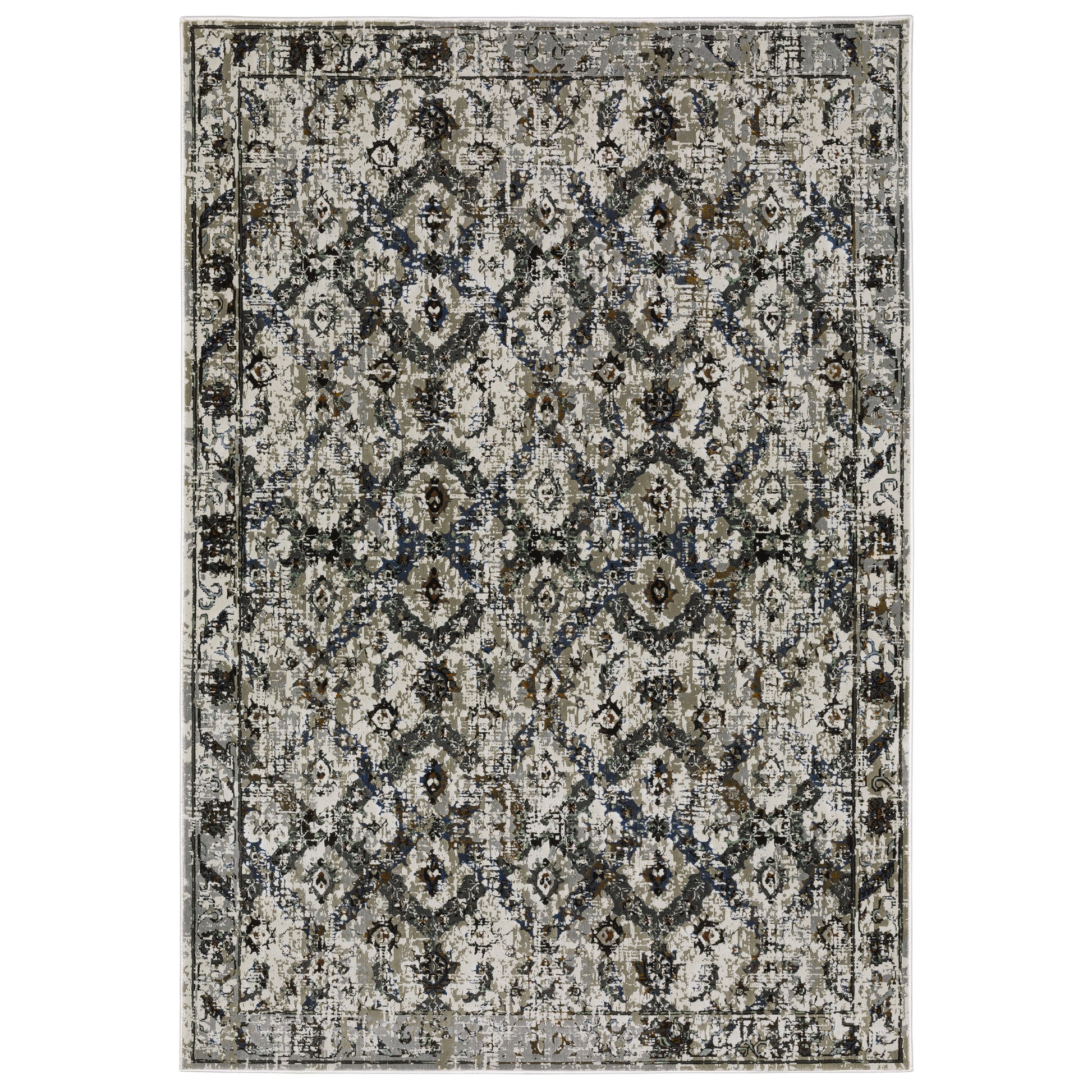 Gemini 1003E Charcoal Distressed Rug