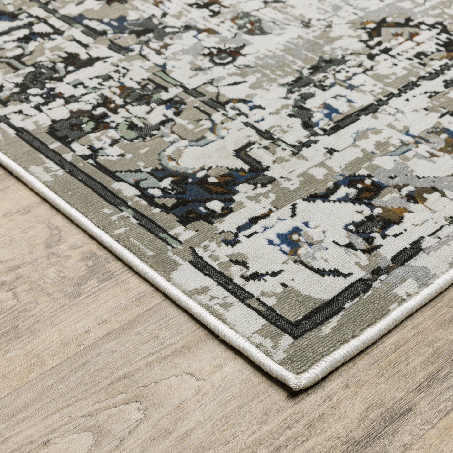 Gemini 1003E Charcoal Distressed Rug