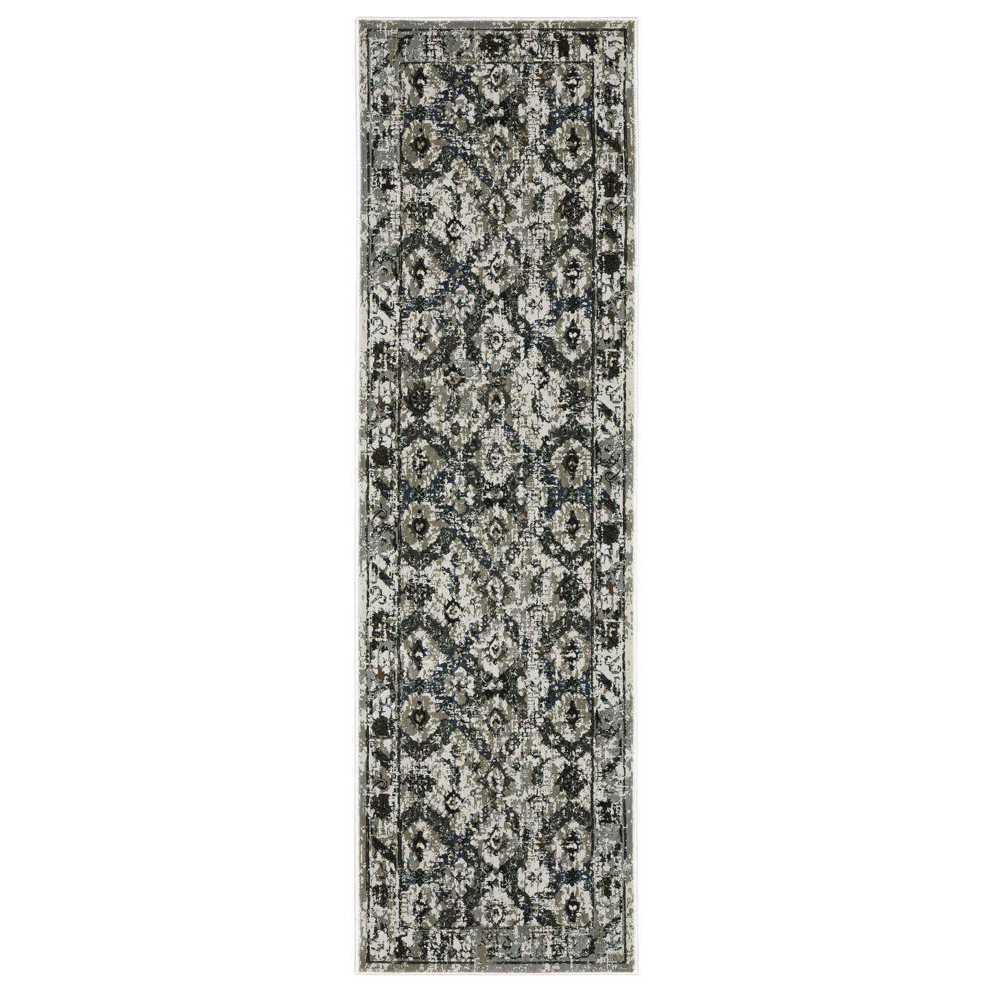 Gemini 1003E Charcoal Distressed Rug