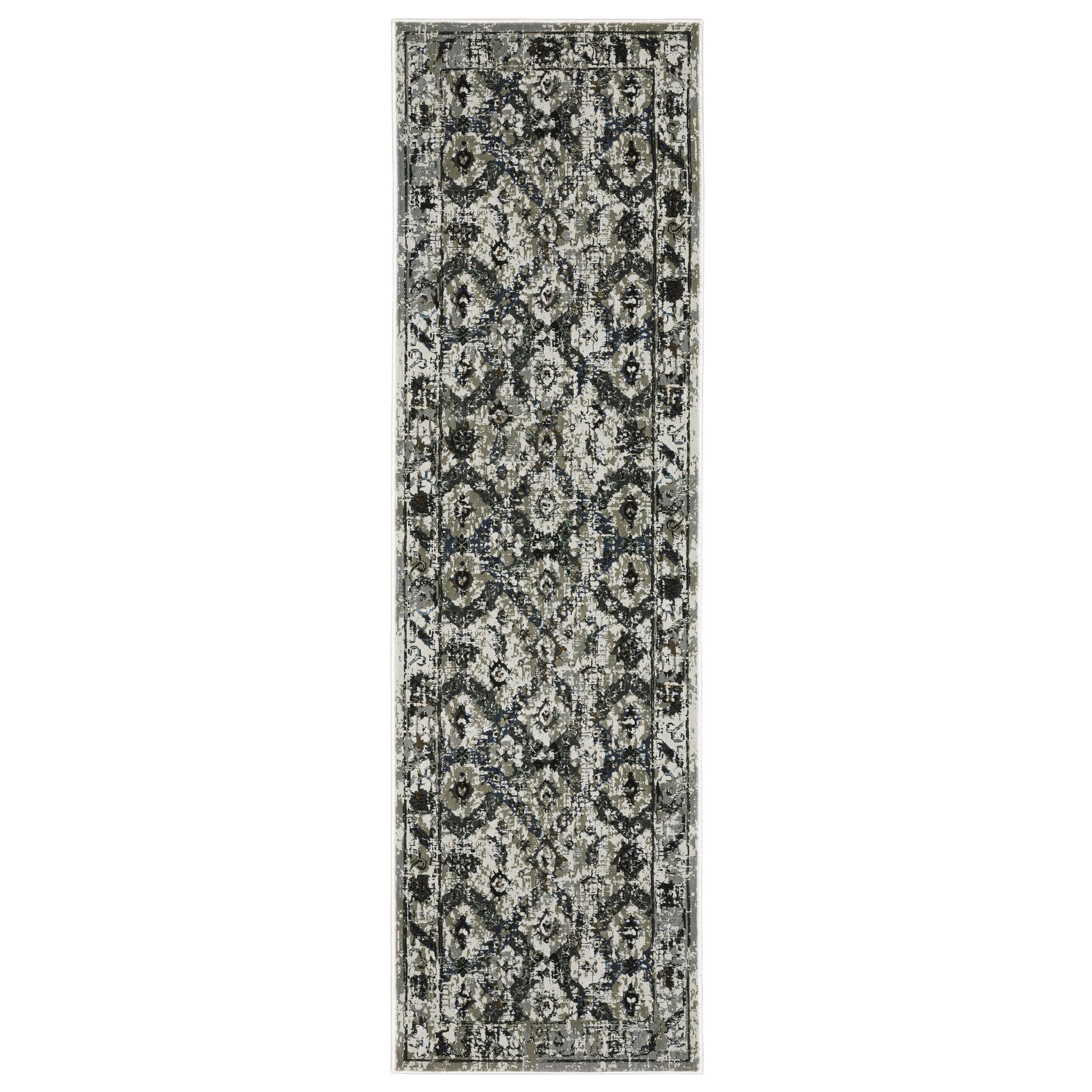 Gemini 1003E Charcoal Distressed Rug