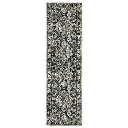 Gemini 1003E Charcoal Distressed Rug
