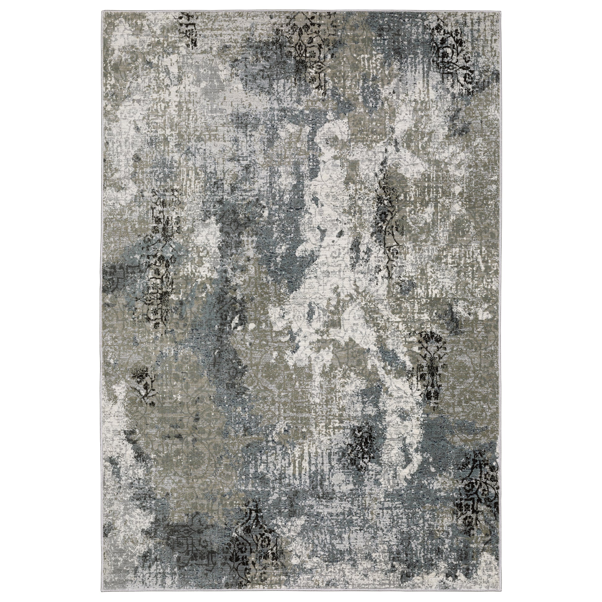 Gemini 001X2 Beige Distressed Rug