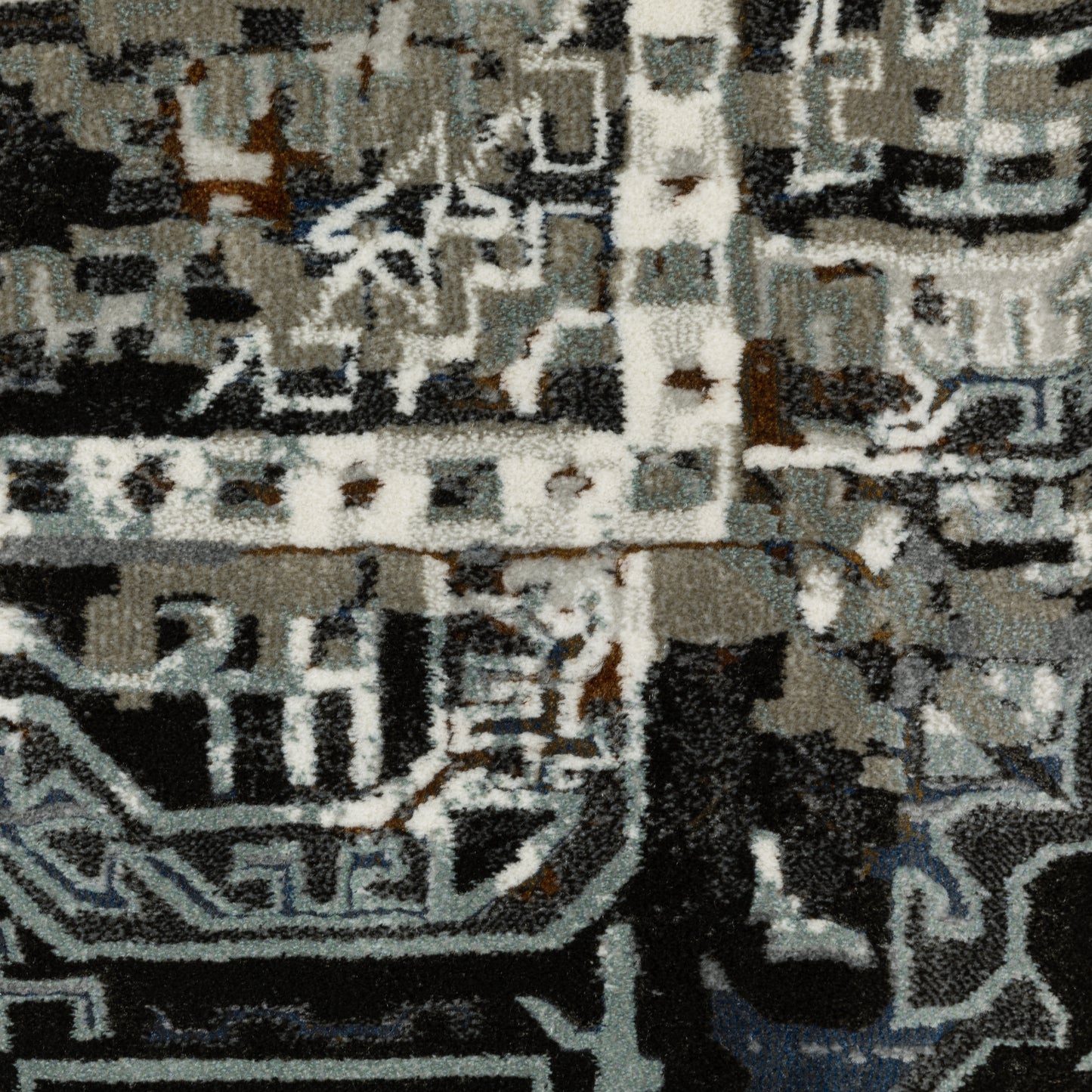 Gemini 2060V Charcoal Distressed Rug