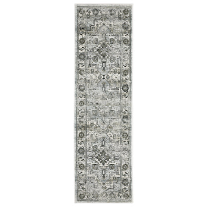 Gemini 020Z2 Grey Distressed Rug