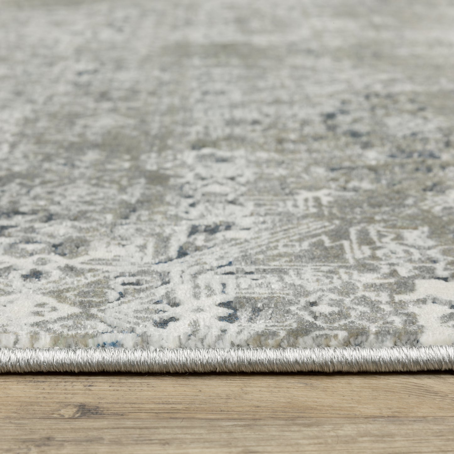 Gemini Distressed Beige/ Grey Abstract Cut Pile Rug