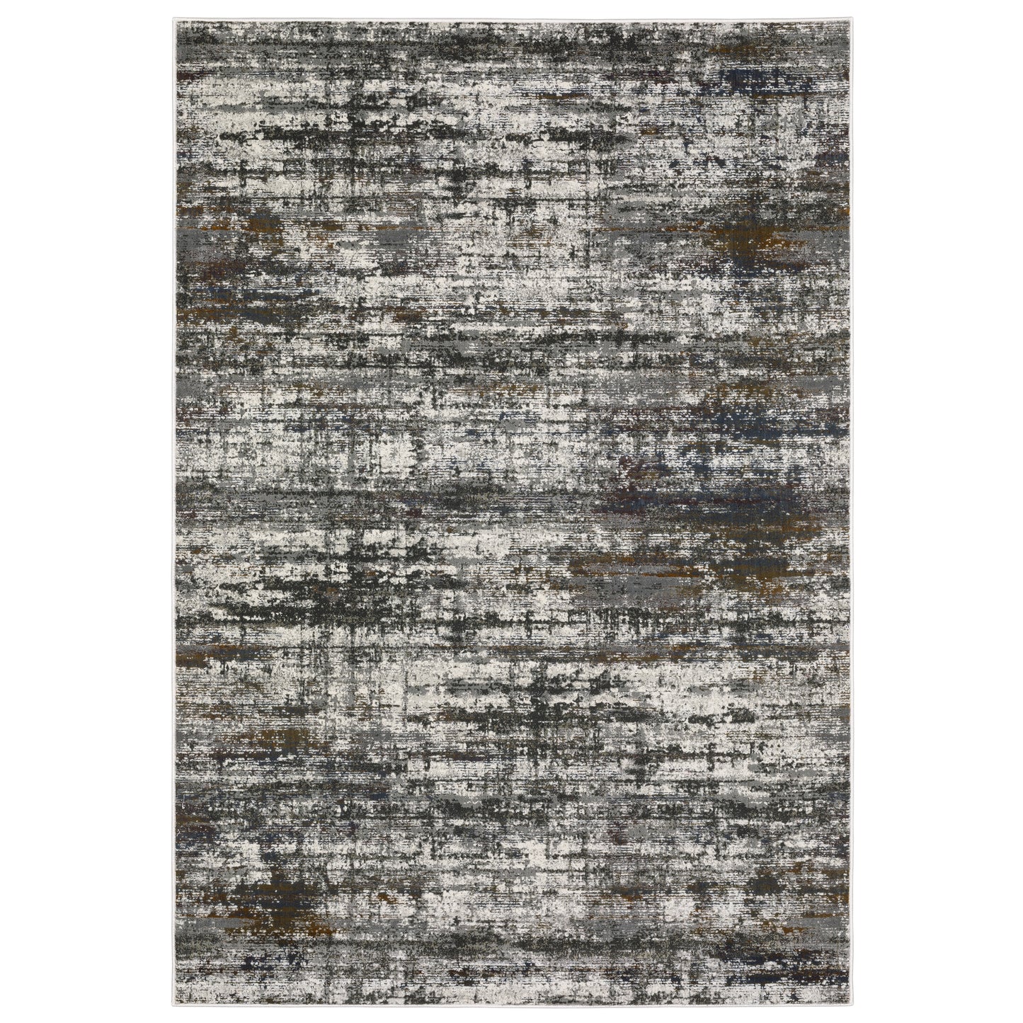 Gemini 4151U Charcoal Distressed Rug