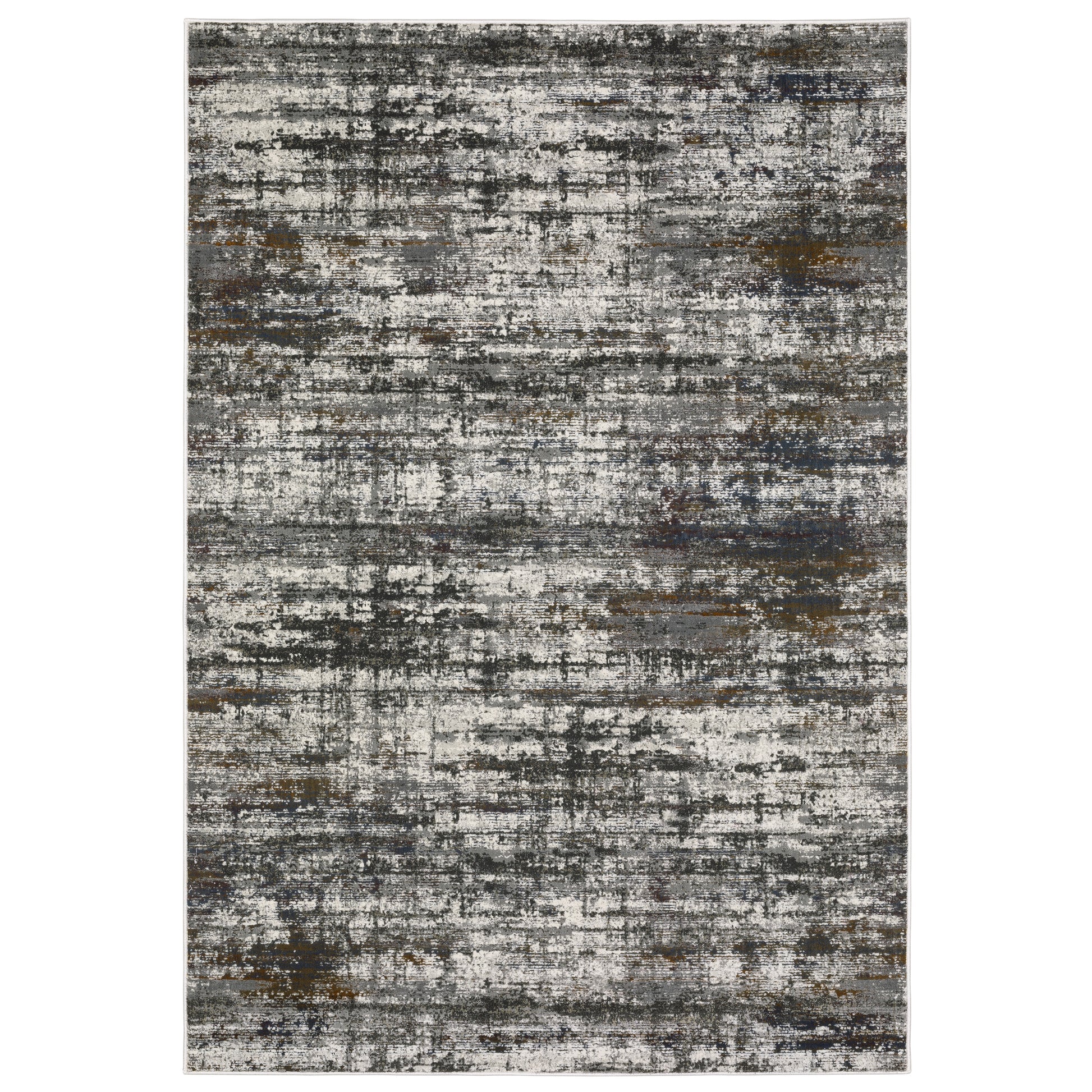 Gemini 4151U Charcoal Distressed Rug