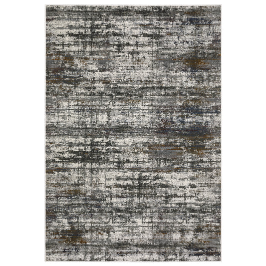 Gemini 4151U Charcoal Distressed Rug