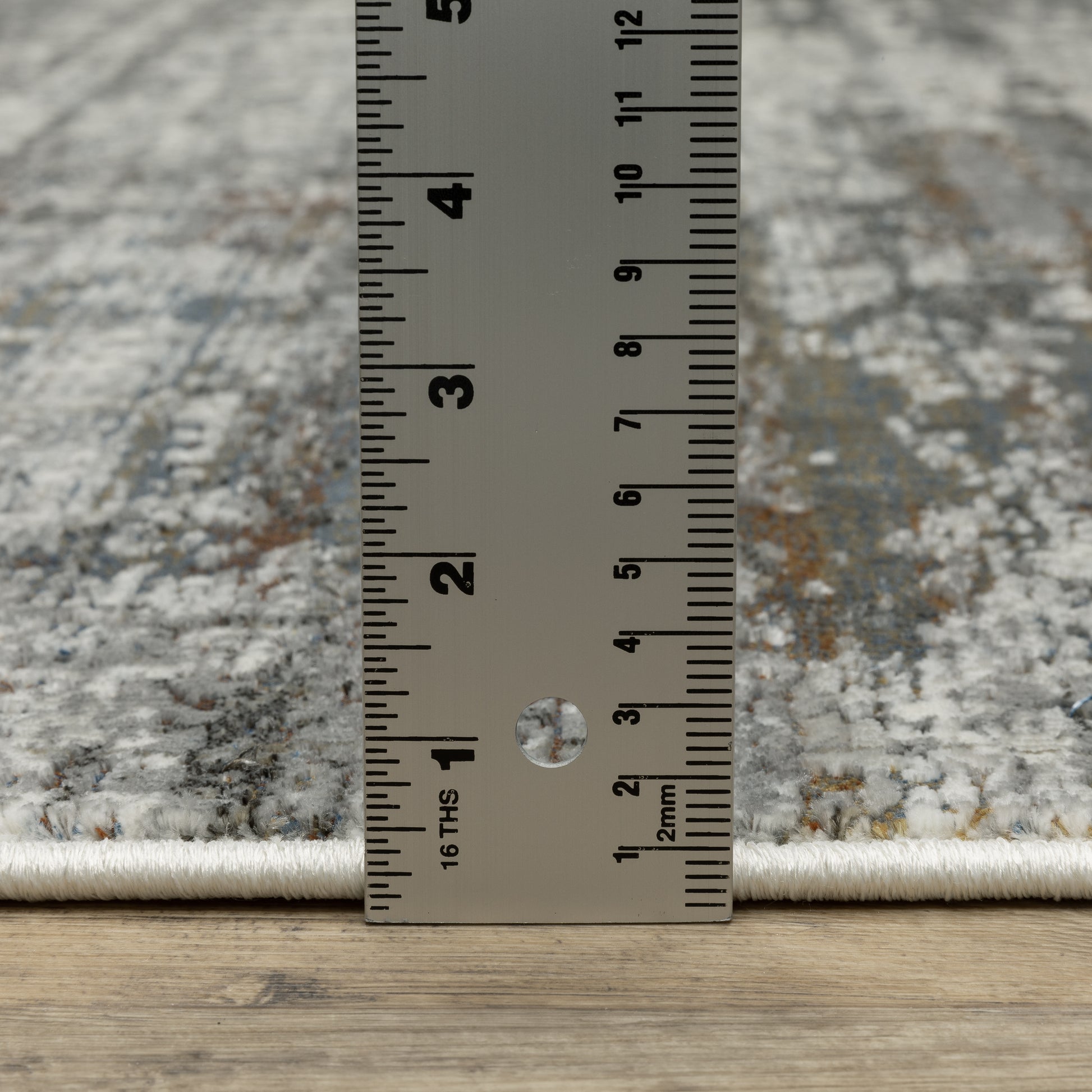 Gemini Distressed Charcoal/ Grey Abstract Cut Pile Rug