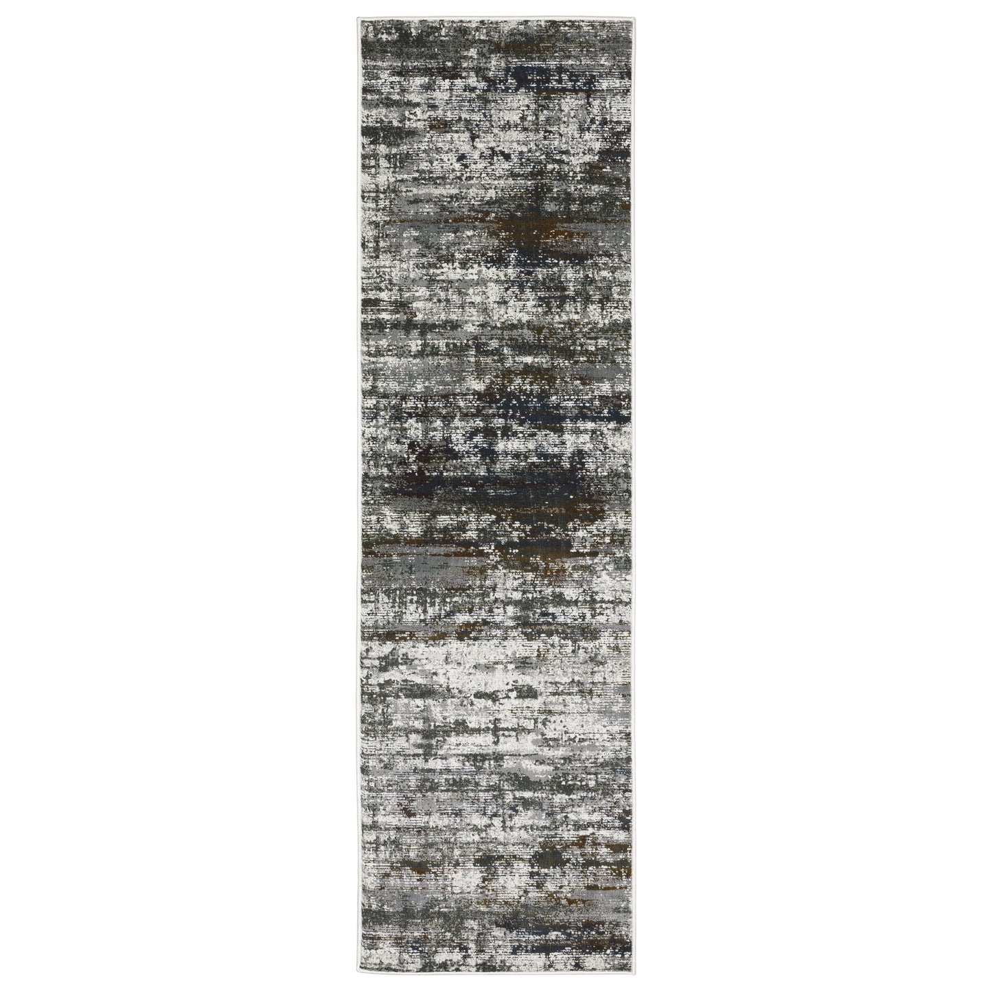 Gemini 4151U Charcoal Distressed Rug
