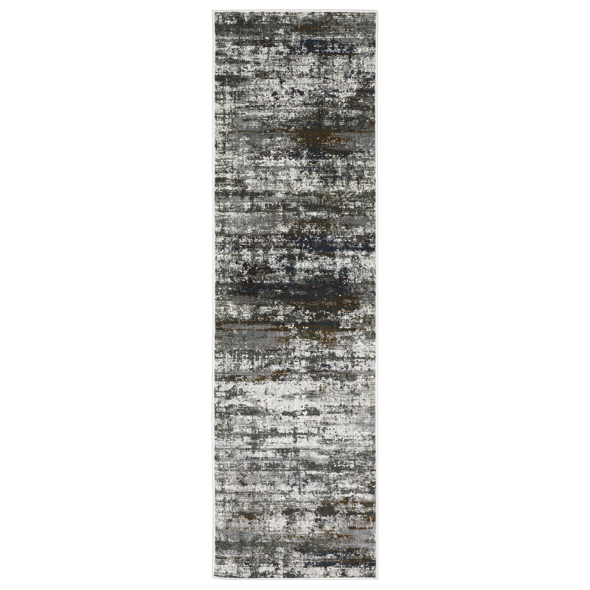 Gemini 4151U Charcoal Distressed Rug