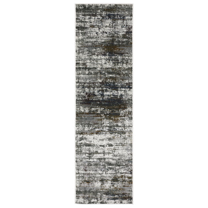 Gemini 4151U Charcoal Distressed Rug