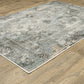 Gemini 4153F Grey Distressed Rug