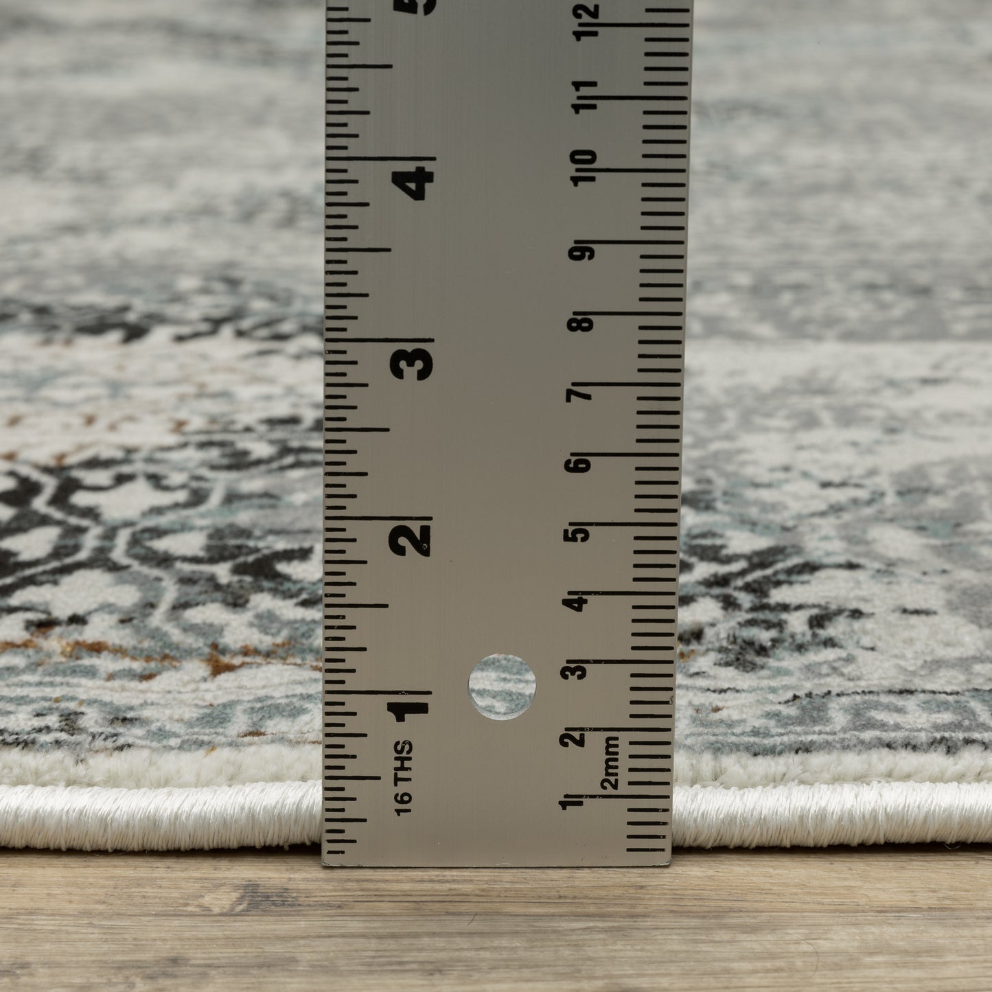 Gemini Distressed Grey/ Multi Oriental Cut Pile Rug