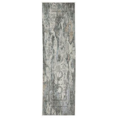 Gemini 4153F Grey Distressed Rug