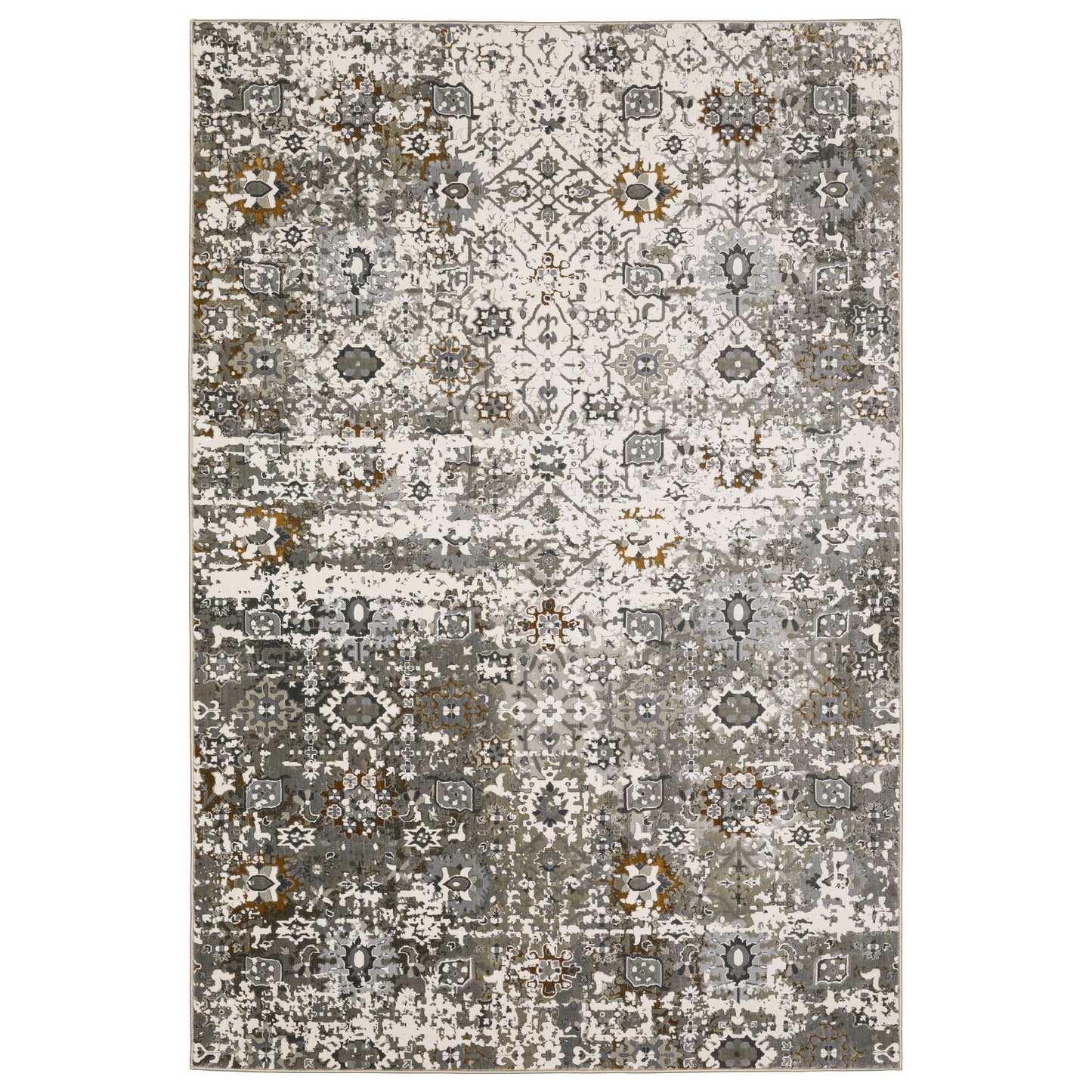 Gemini 5501J Ivory Distressed Rug