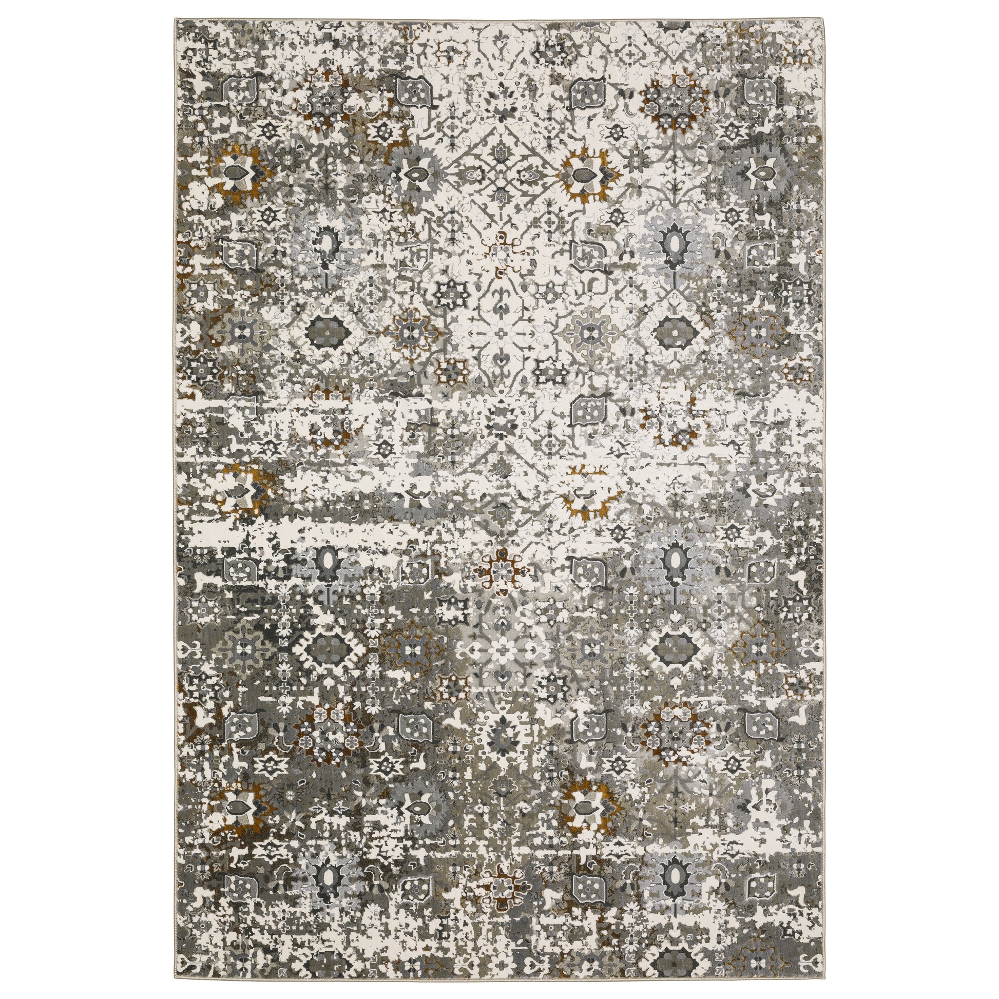 Gemini 5501J Ivory Distressed Rug