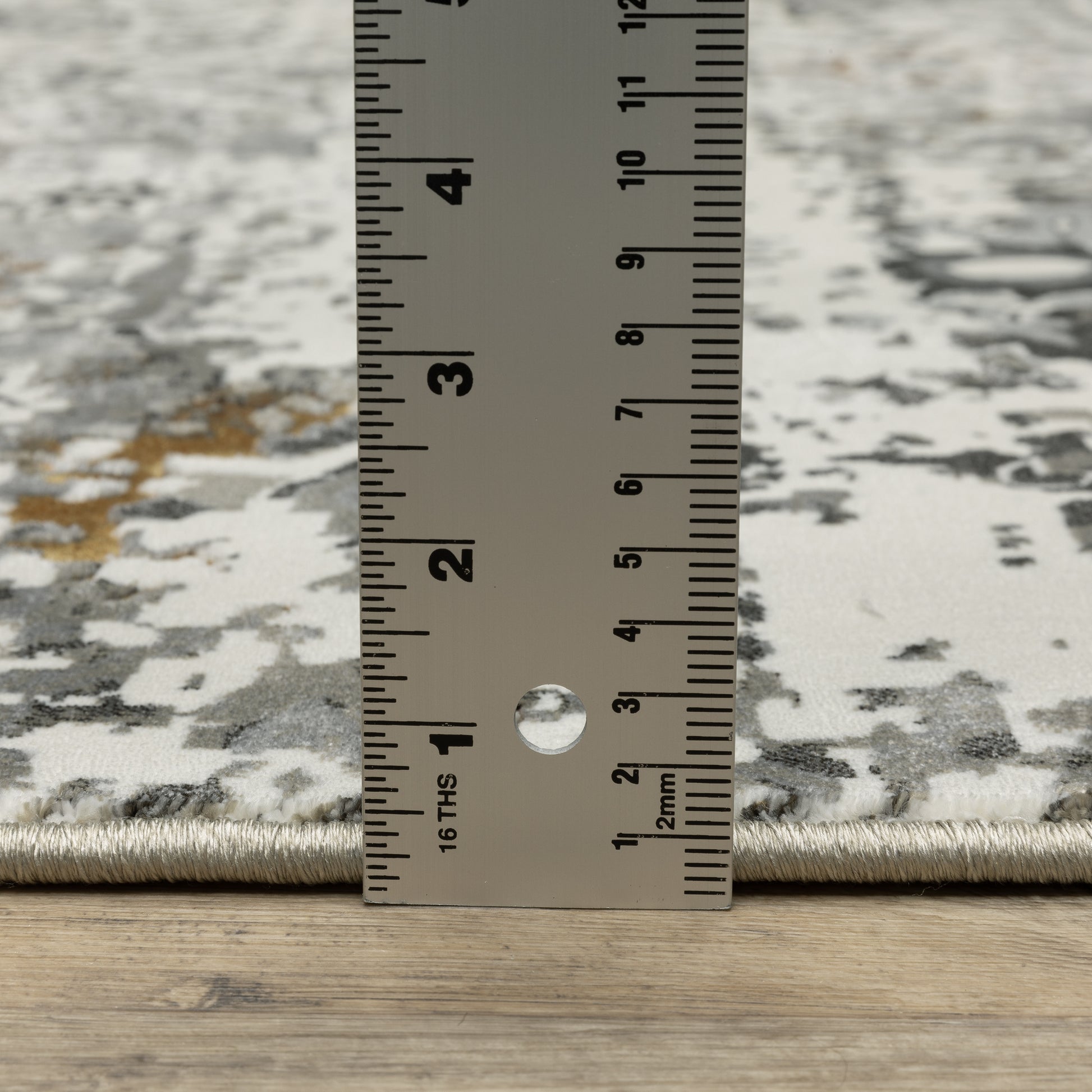 Gemini Distressed Ivory/ Multi Oriental Cut Pile Rug