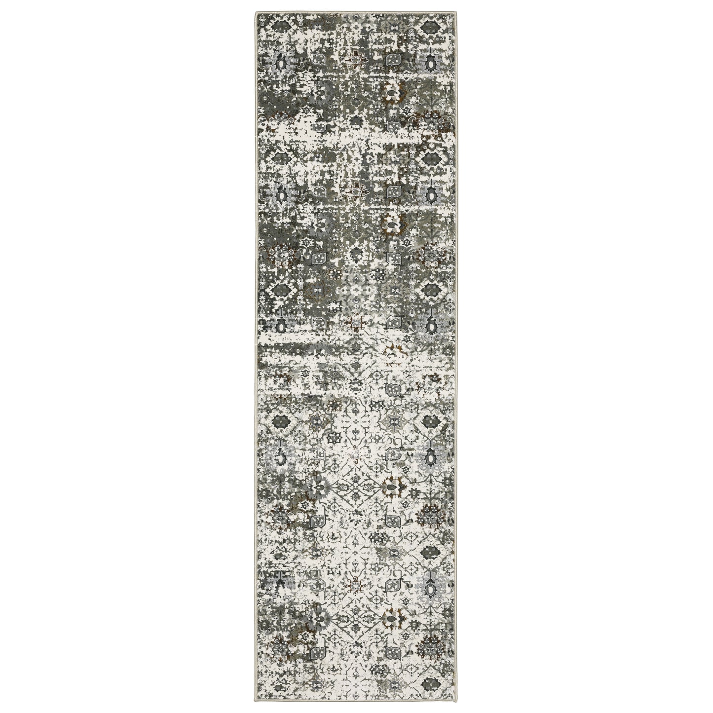 Gemini 5501J Ivory Distressed Rug