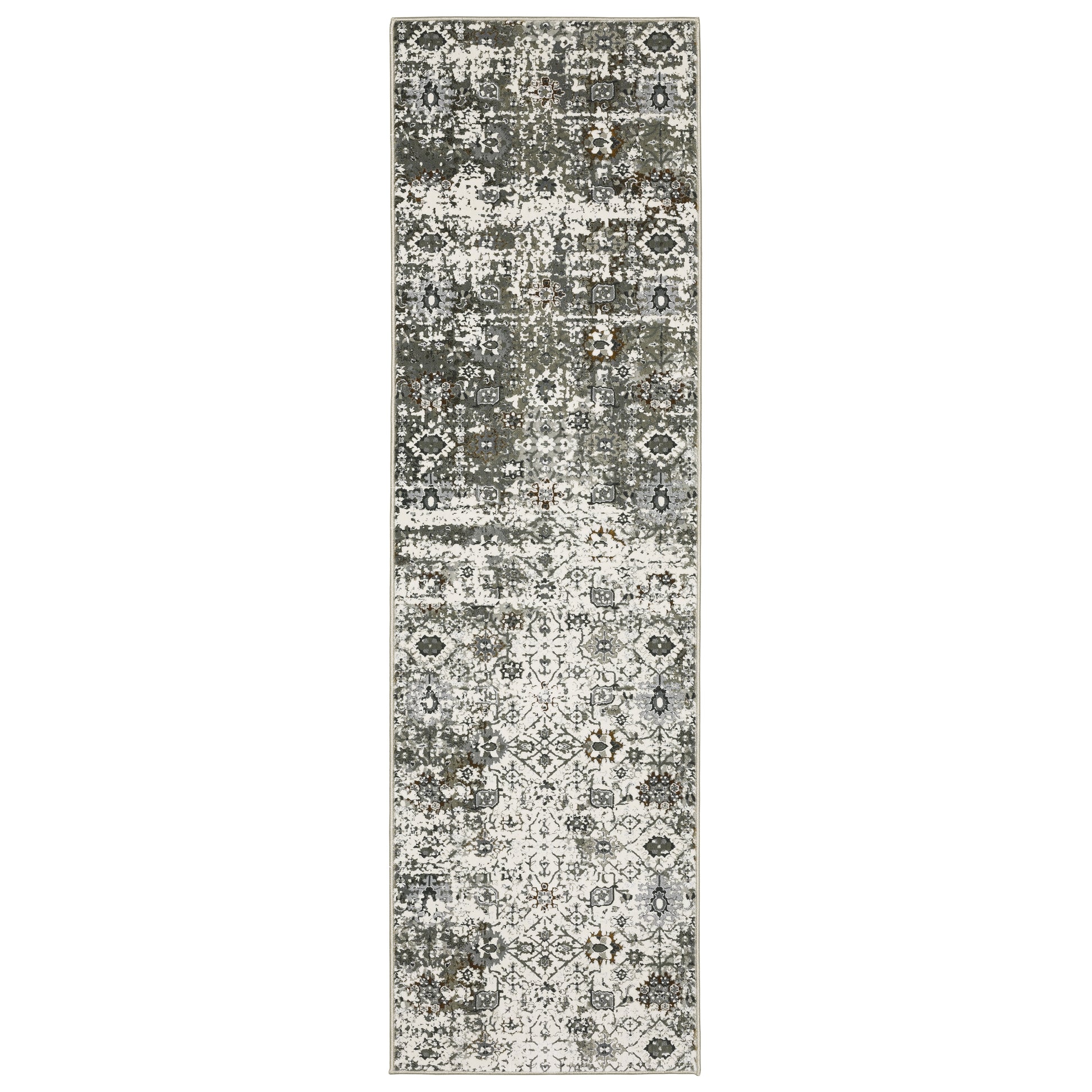 Gemini 5501J Ivory Distressed Rug
