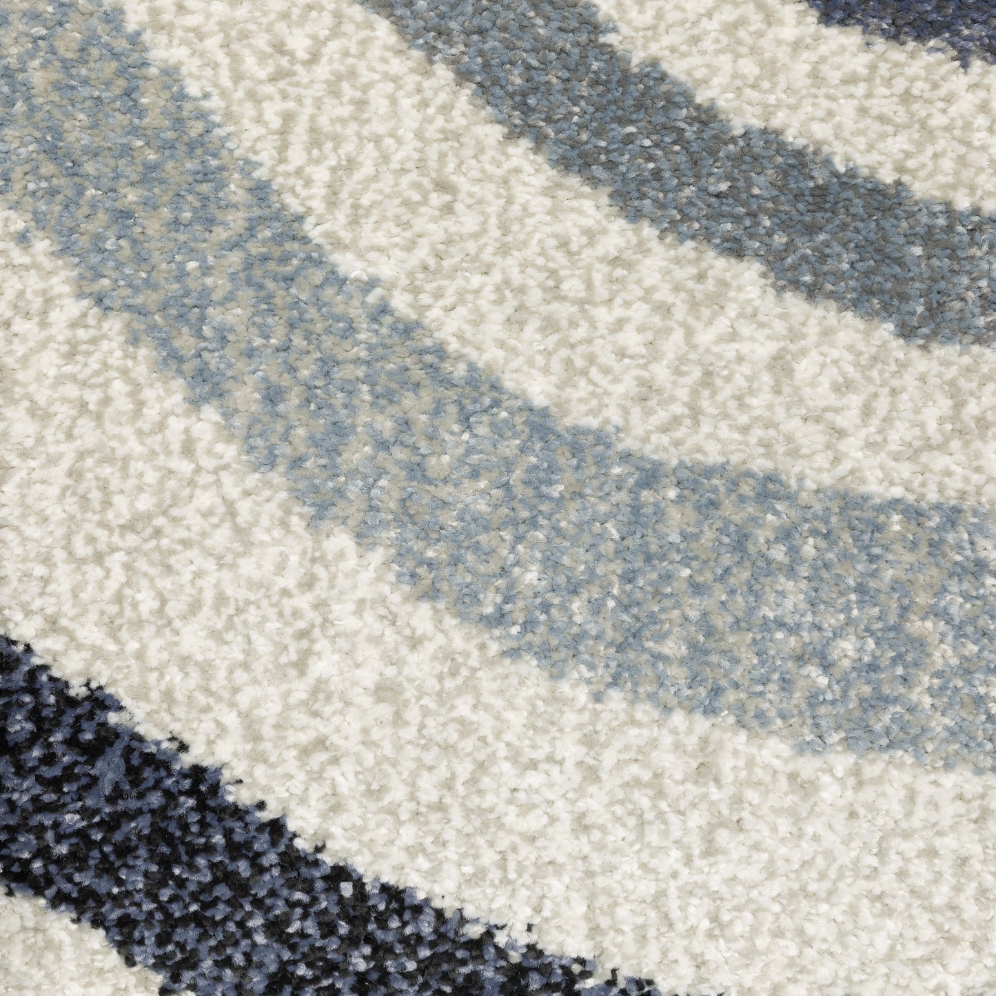 Gemma Abstract Blue/ Beige Cut Pile Rug