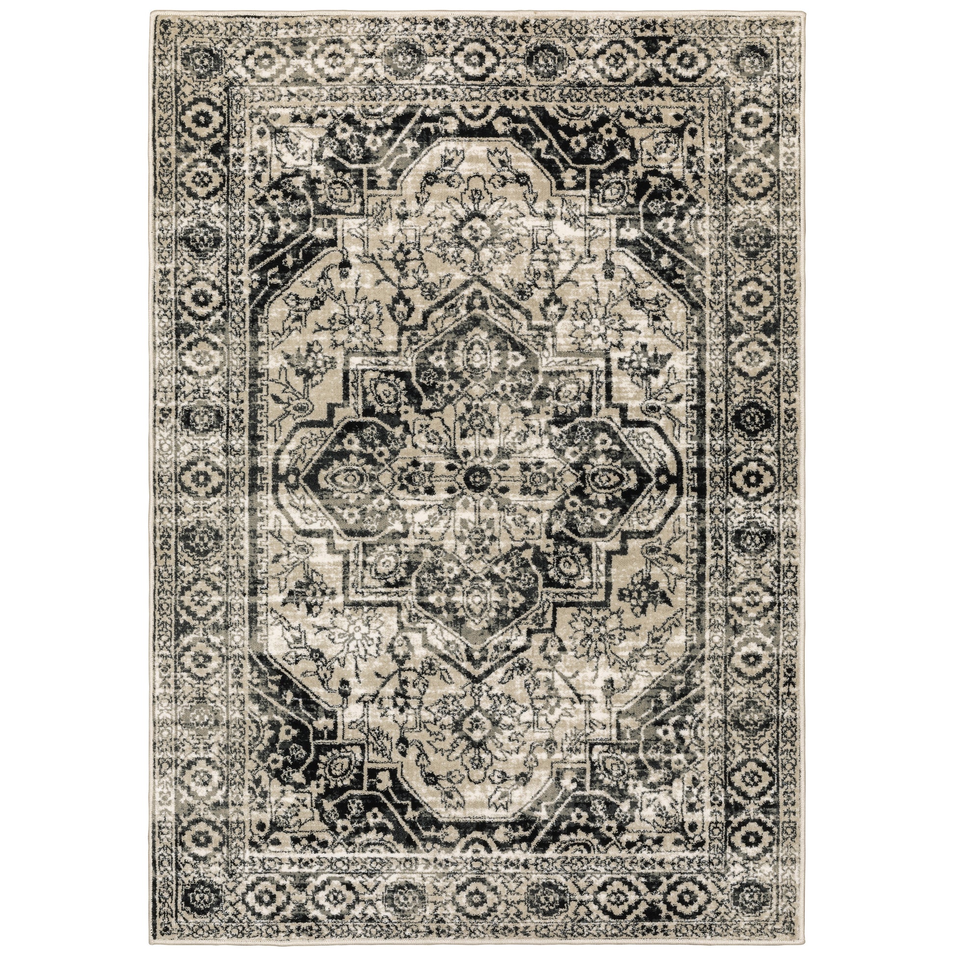 Georgia 429G0 Grey Medallion Rug