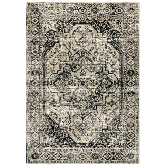 Georgia 429G0 Grey Medallion Rug