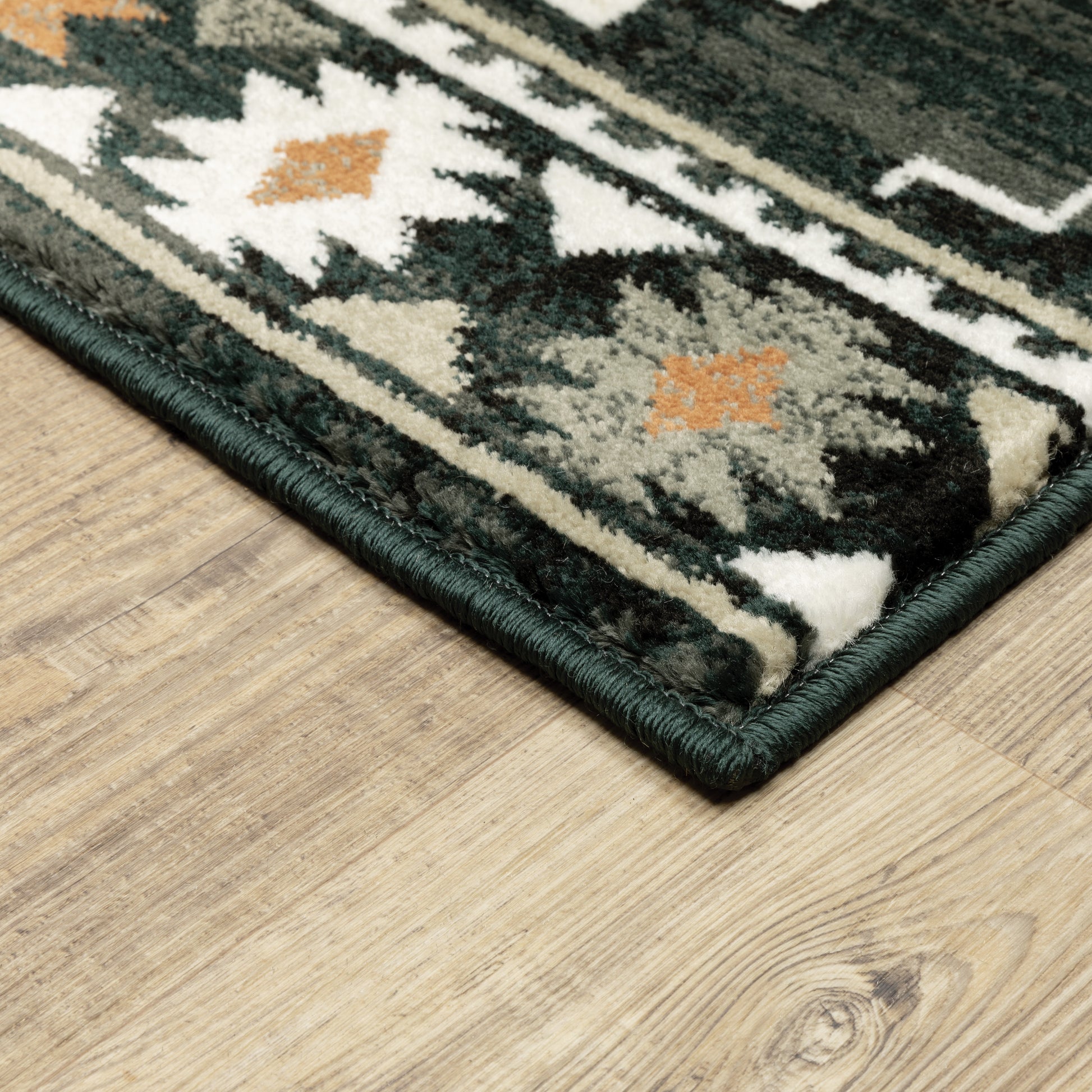 Georgia Southwest/Lodge Charcoal/ Ivory Cut Pile Rug