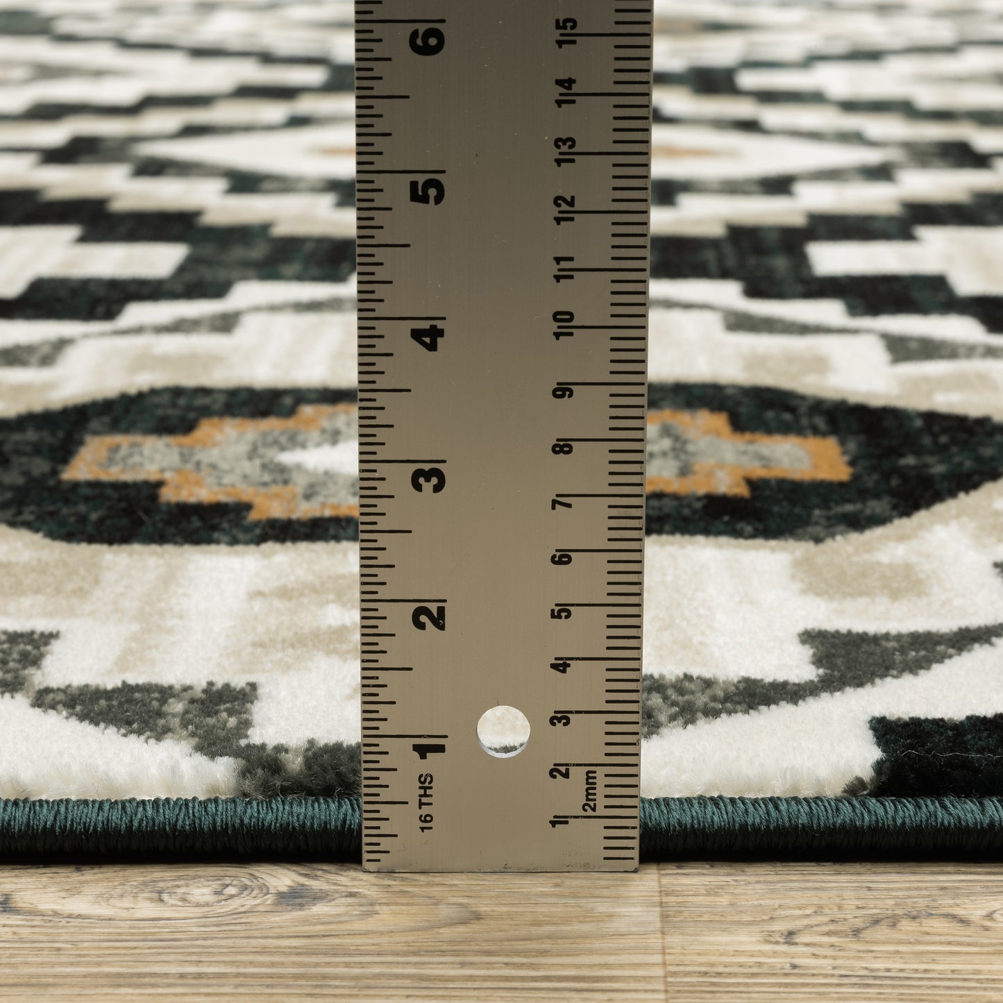 Georgia Southwest/Lodge Charcoal/ Ivory Cut Pile Rug