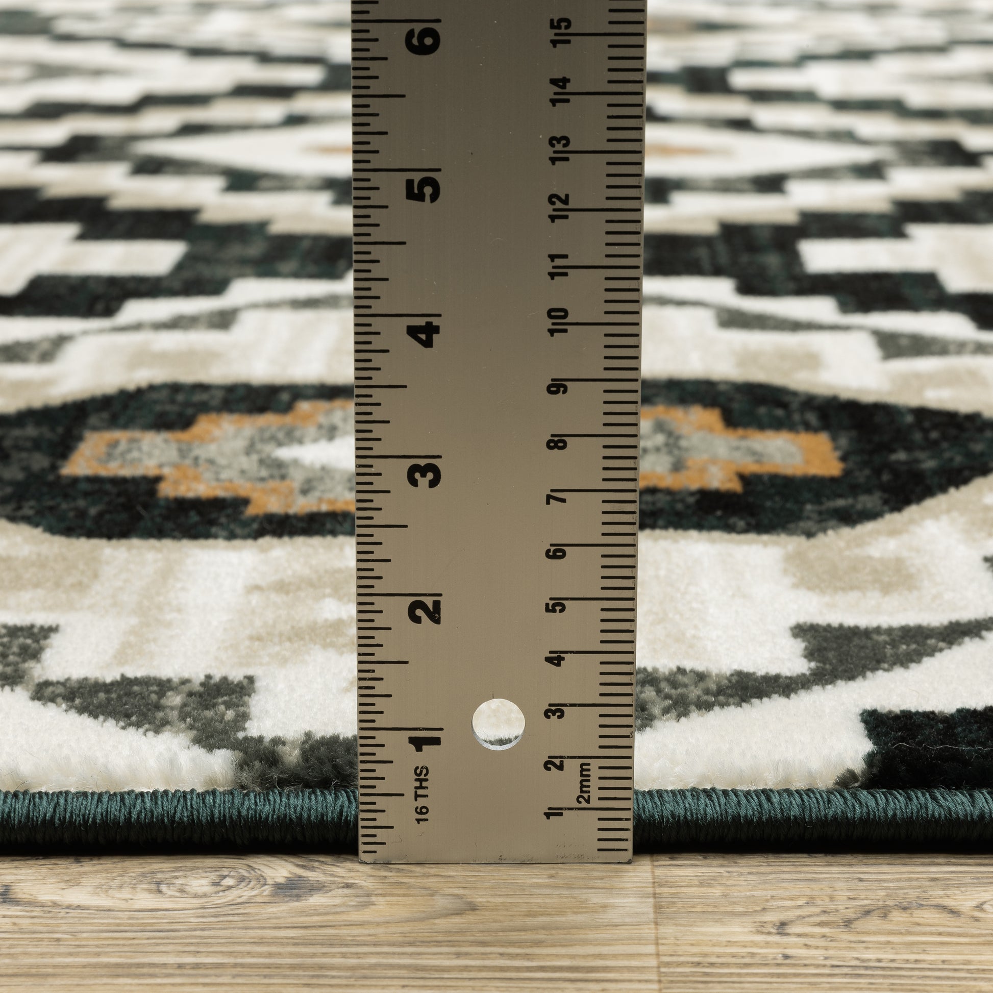Georgia Southwest/Lodge Charcoal/ Ivory Cut Pile Rug