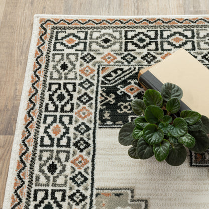 Georgia Southwest/Lodge Ivory/ Multi Cut Pile Rug
